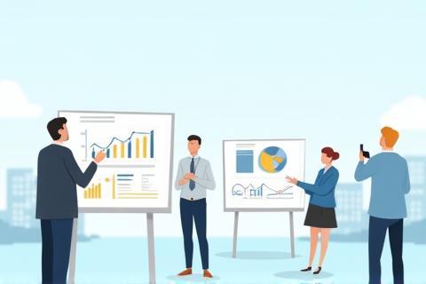 Still from a Corporate Explainer Video with animated charts