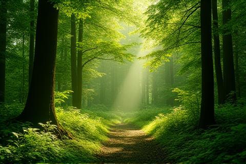 Still from Nature Documentary Series showing lush green forest